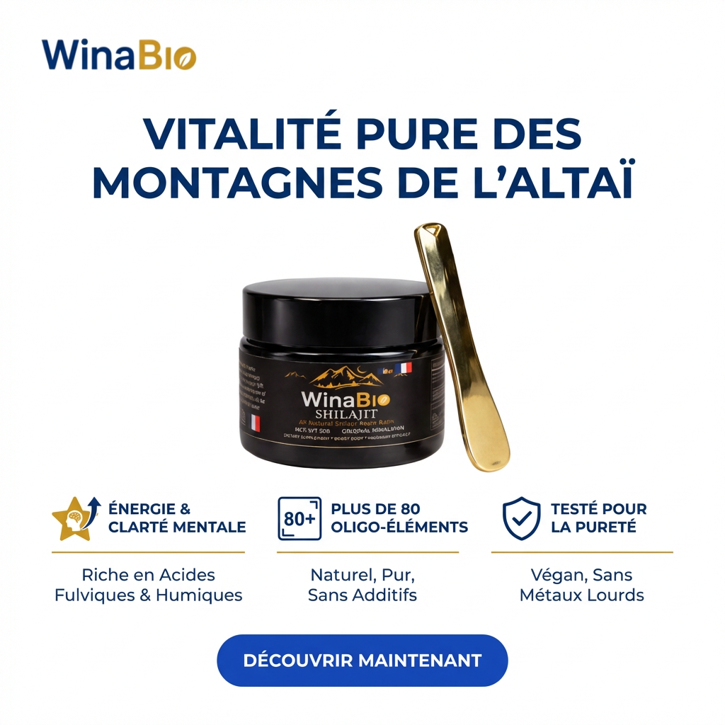 WinaBio – Résine Shilajit de l’Altaï (30 g)