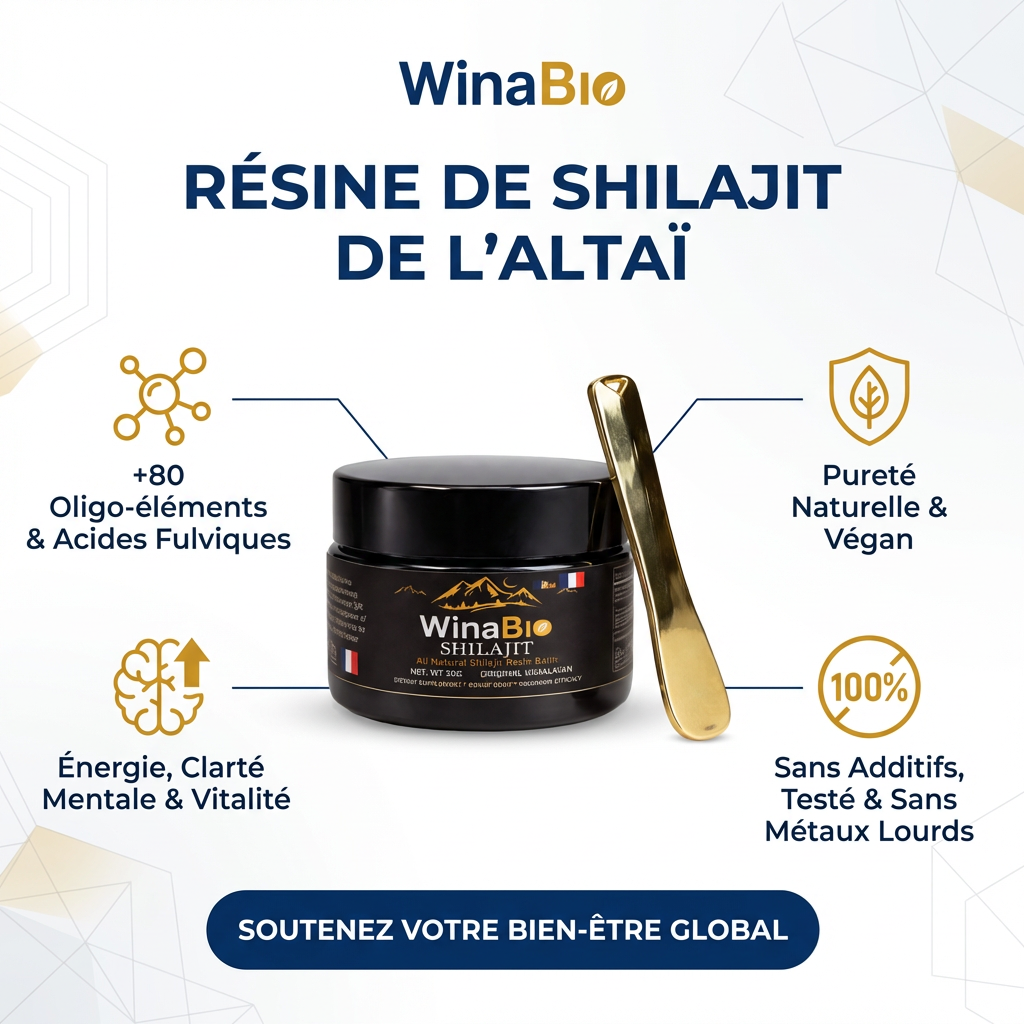 WinaBio – Résine Shilajit de l’Altaï (30 g)