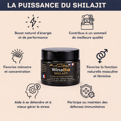 WinaBio – Résine Shilajit de l’Altaï (30 g)
