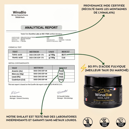 WinaBio – Résine Shilajit de l’Altaï (30 g)