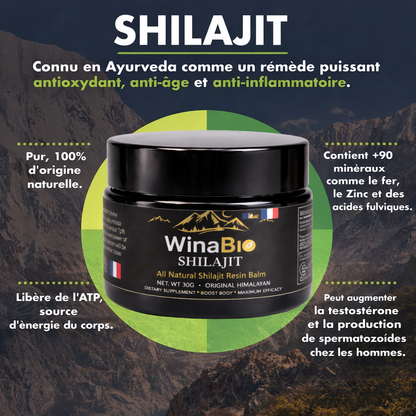 WinaBio – Résine Shilajit de l’Altaï (30 g)